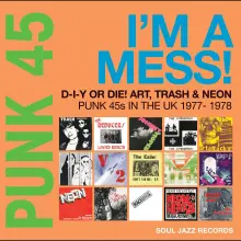 PUNK 45: Im A Mess! D-I-Y Or Die! Art, Trash & Neon – Punk 45s