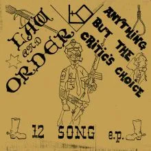 LAW AND ORDER - Anything But The Critics Choice LP