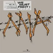 M.i.a. - We Must Fight! (hand screened cover + hazy red vinyl) LP